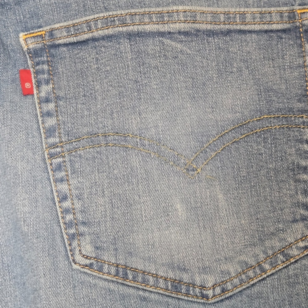 Levis 559 Jeans Mens 44x32 (Meas 42x29) Blue Straight Leg Relaxed Fit Light Wash - Picture 8 of 12